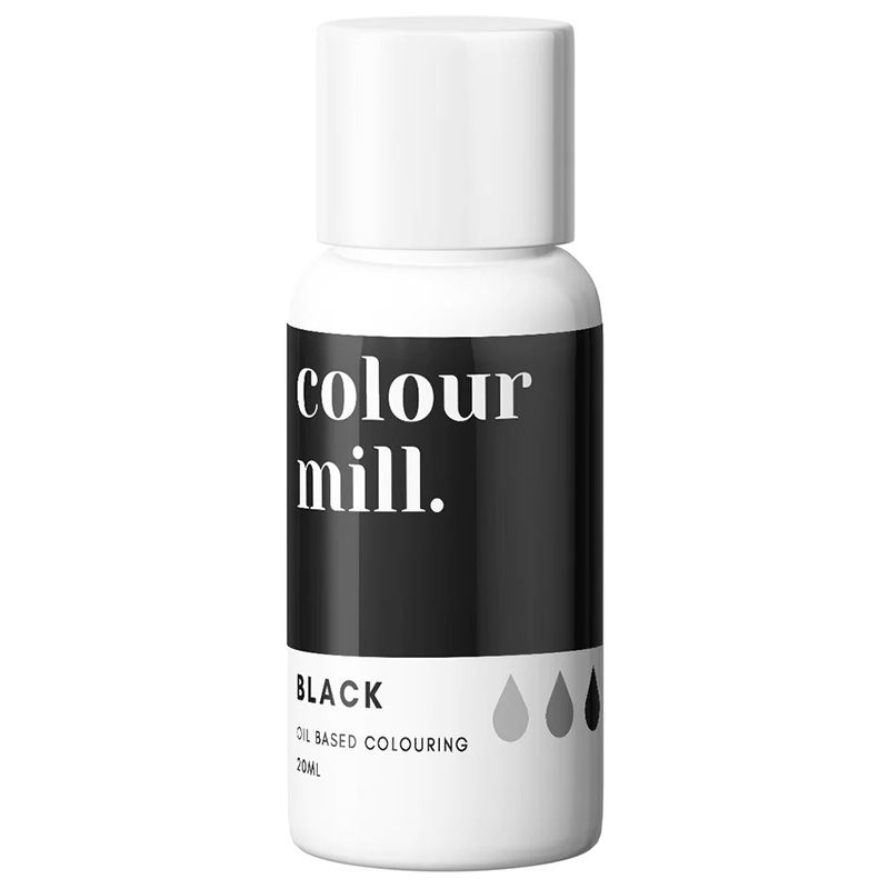 Colour Mill Black 20 ml Ölfarbe Lebensmittelfarbe